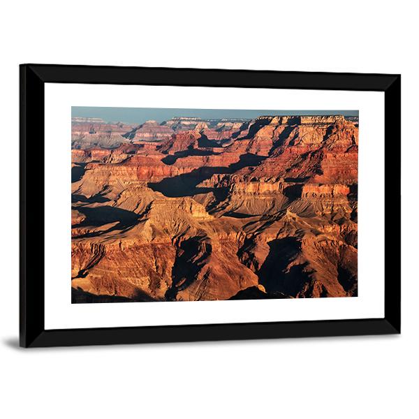 Grand Canyon At Sunrise Canvas Wall Art-5 Horizontal-Gallery Wrap-22" x 12"-Tiaracle