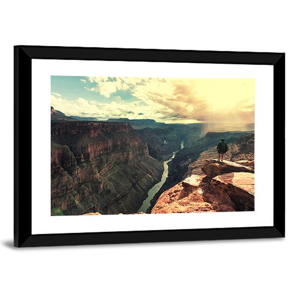 Grand Canyon Landscapes Canvas Wall Art-5 Horizontal-Gallery Wrap-22" x 12"-Tiaracle