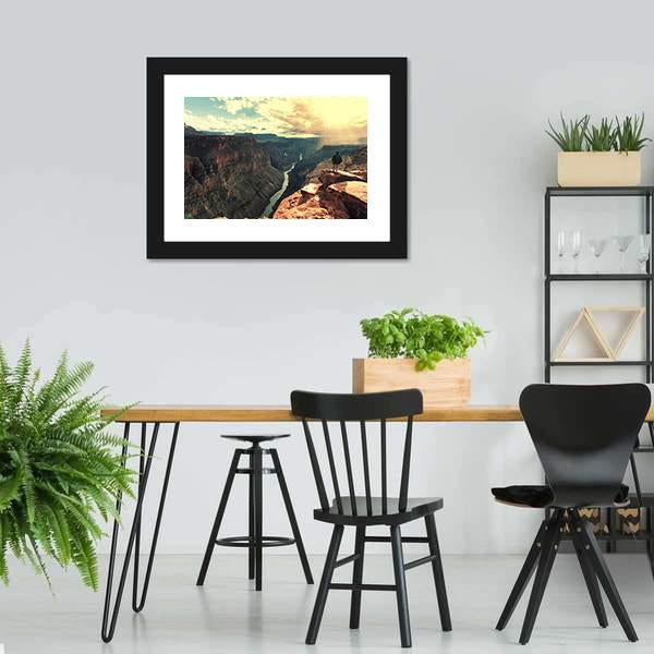 Grand Canyon Landscapes Canvas Wall Art-5 Horizontal-Gallery Wrap-22" x 12"-Tiaracle