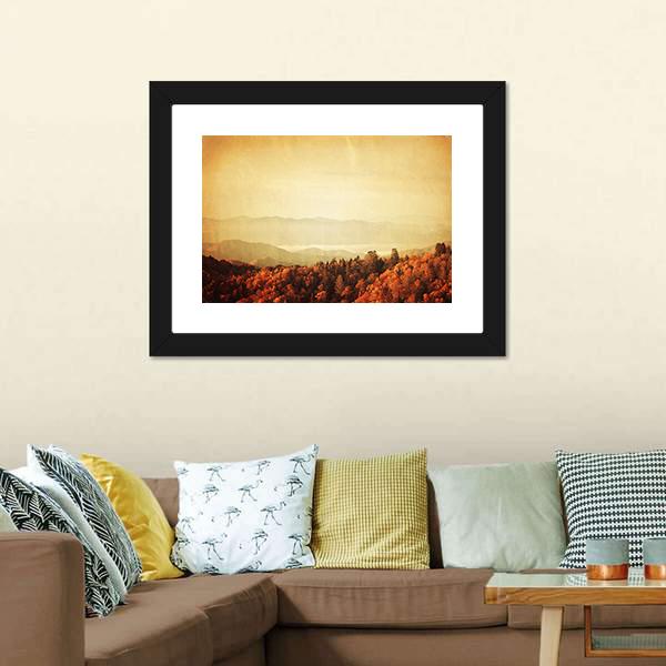 Great Smoky Mountains Canvas Wall Art-3 Horizontal-Gallery Wrap-25" x 16"-Tiaracle