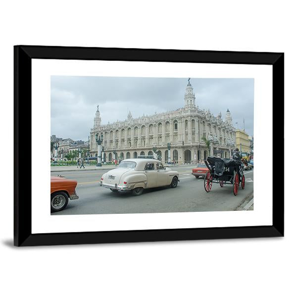 Great Theater Of Havana Canvas Wall Art-3 Horizontal-Gallery Wrap-25" x 16"-Tiaracle