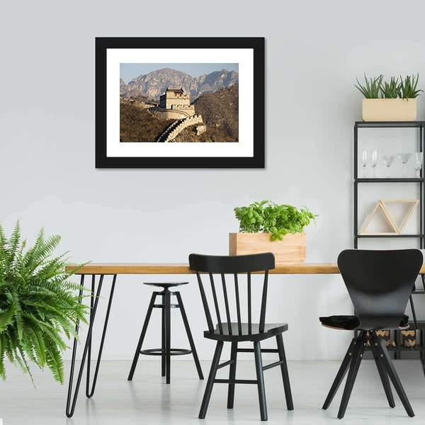 Great Wall Of Badaling China Canvas Wall Art-5 Horizontal-Gallery Wrap-22" x 12"-Tiaracle