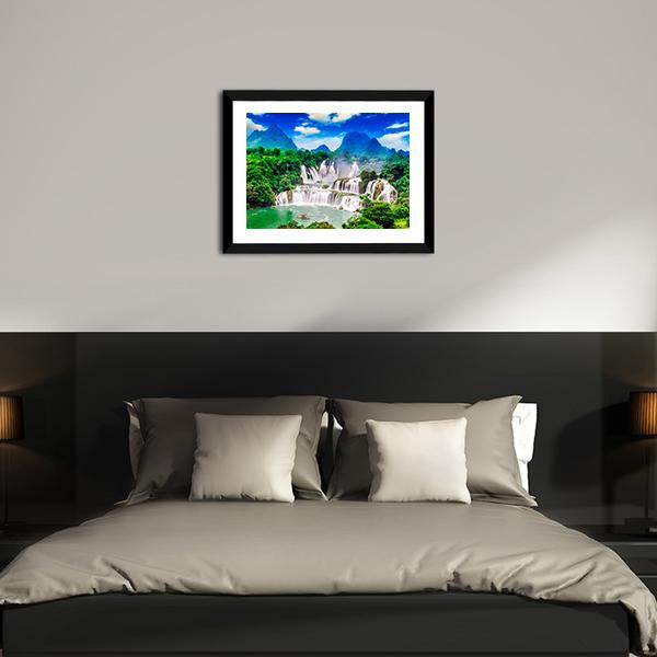 Great Waterfalls Canvas Wall Art-3 Horizontal-Gallery Wrap-25" x 16"-Tiaracle