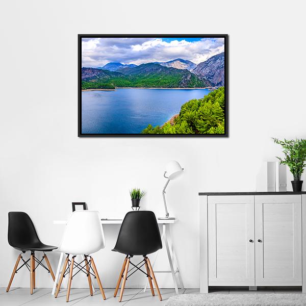 Green Canyon In Turkey Canvas Wall Art-3 Horizontal-Gallery Wrap-25" x 16"-Tiaracle