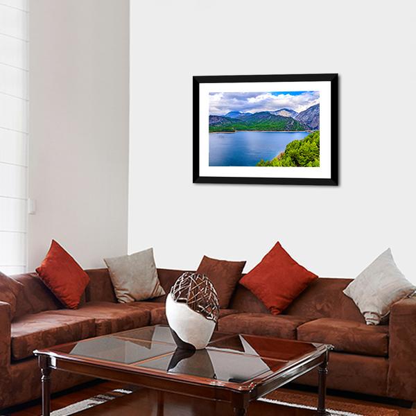 Green Canyon In Turkey Canvas Wall Art-5 Horizontal-Gallery Wrap-22" x 12"-Tiaracle