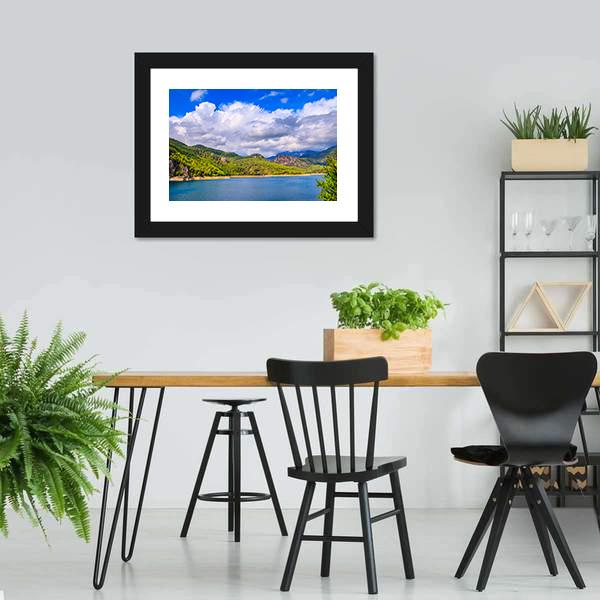 Green Canyon Turkey Canvas Wall Art-5 Horizontal-Gallery Wrap-22" x 12"-Tiaracle
