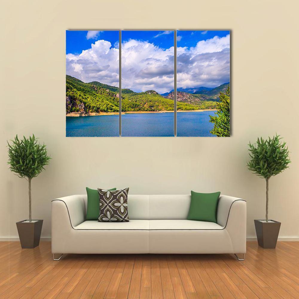 Green Canyon Turkey Canvas Wall Art-3 Horizontal-Gallery Wrap-37" x 24"-Tiaracle