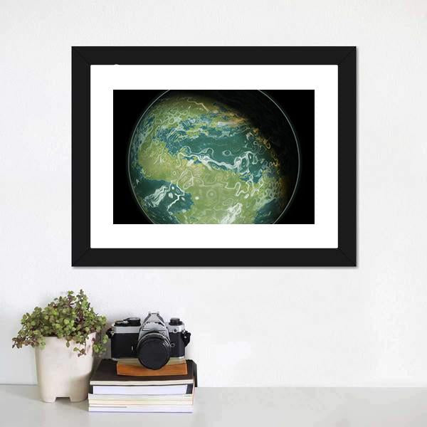 Green Planet Canvas Wall Art-5 Horizontal-Gallery Wrap-22" x 12"-Tiaracle