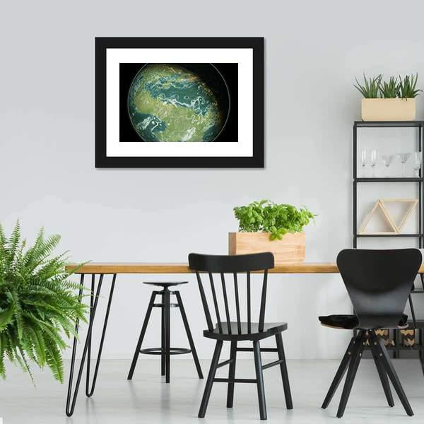 Green Planet Canvas Wall Art-3 Horizontal-Gallery Wrap-25" x 16"-Tiaracle