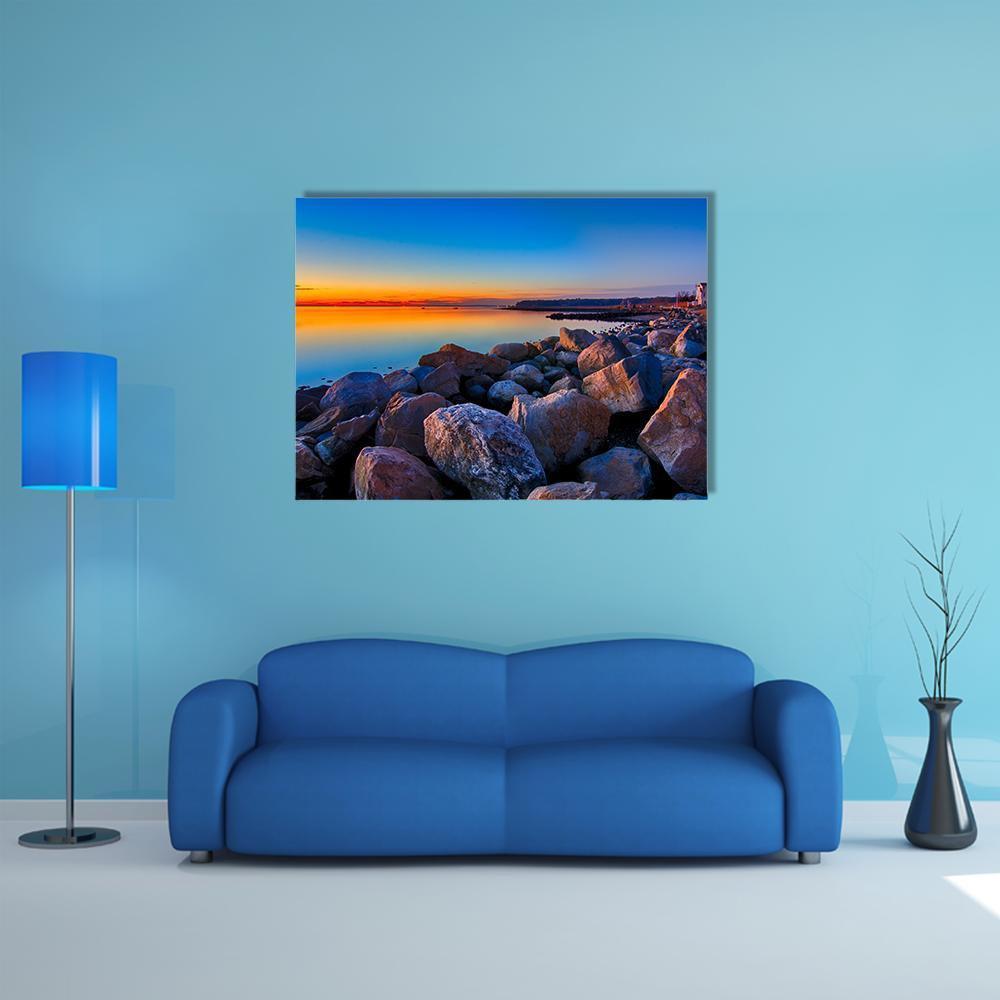 Greenwich Bay Canvas Wall Art-1 Piece-Gallery Wrap-48" x 32"-Tiaracle