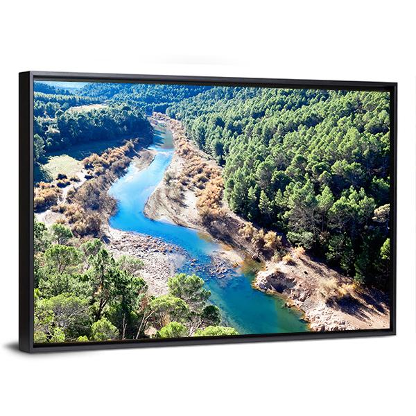Guadalquivir River Spain Canvas Wall Art-5 Horizontal-Gallery Wrap-22" x 12"-Tiaracle
