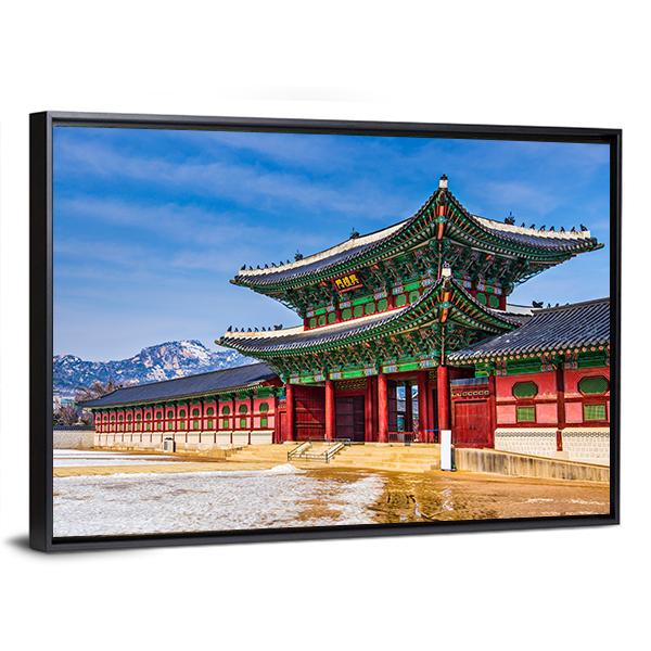 Gyeongbokgung Palace South Korea Canvas Wall Art-5 Horizontal-Gallery Wrap-22" x 12"-Tiaracle