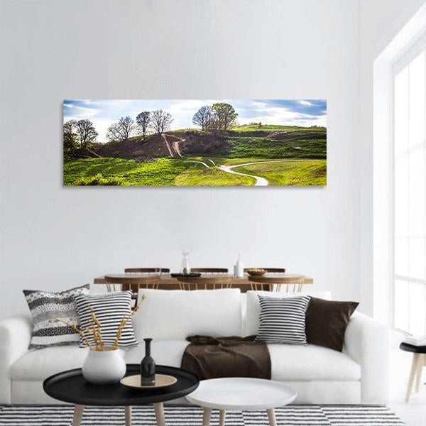 Hadleigh Park In UK Panoramic Canvas Wall Art-1 Piece-36" x 12"-Tiaracle