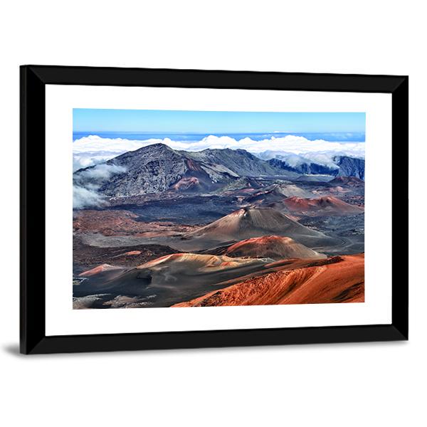 Haleakala Volcano Hawaii Canvas Wall Art-5 Horizontal-Gallery Wrap-22" x 12"-Tiaracle