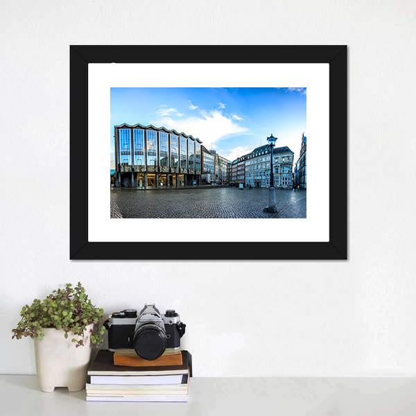 Hanseatic City Germany Canvas Wall Art-1 Piece-Framed Print-20" x 16"-Tiaracle