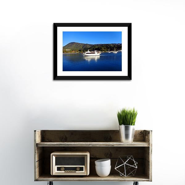 Harbor Of Picton New Zealand Canvas Wall Art-1 Piece-Framed Print-20" x 16"-Tiaracle