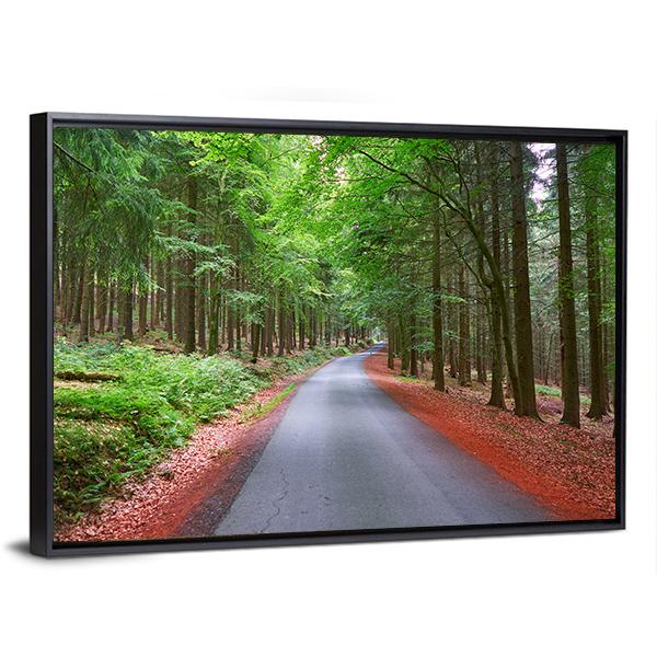 Harz Magic Mountains Forest Canvas Wall Art-3 Horizontal-Gallery Wrap-25" x 16"-Tiaracle
