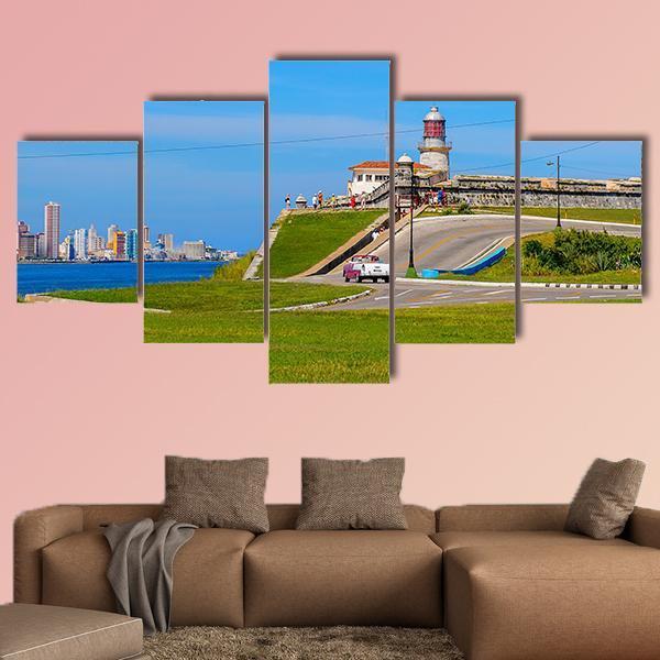 Havana The Capital Of Cuba Canvas Wall Art-5 Star-Gallery Wrap-62" x 32"-Tiaracle