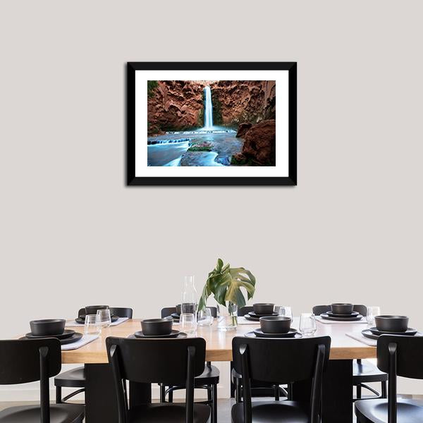 Havasu Falls Canvas Wall Art-5 Horizontal-Gallery Wrap-22" x 12"-Tiaracle