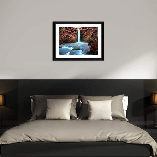 Havasu Falls Canvas Wall Art-5 Horizontal-Gallery Wrap-22" x 12"-Tiaracle