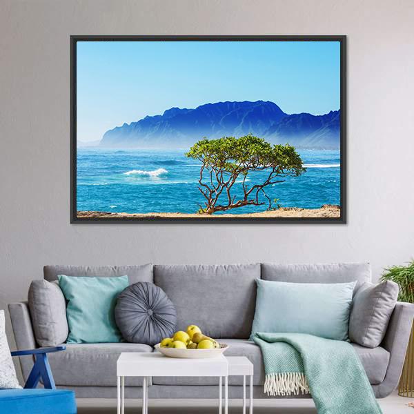 Hawaii Beach Canvas Wall Art-3 Horizontal-Gallery Wrap-25" x 16"-Tiaracle