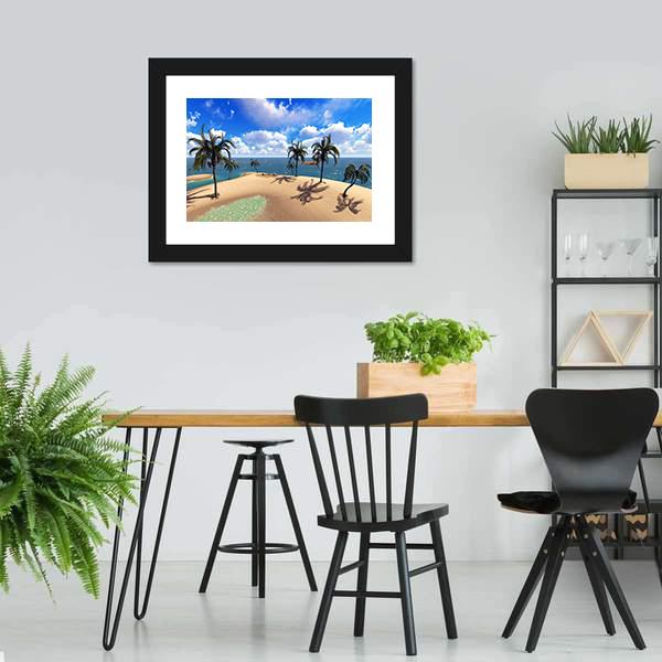Hawaiian Paradise Canvas Wall Art-3 Horizontal-Gallery Wrap-25" x 16"-Tiaracle