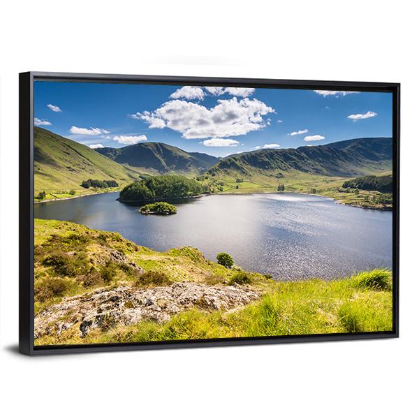 Haweswater From Whiteacre Crag Canvas Wall Art-3 Horizontal-Gallery Wrap-25" x 16"-Tiaracle
