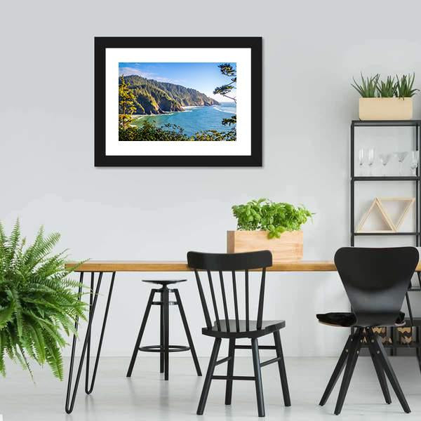 Heceta Head Lighthouse State Park Canvas Wall Art-3 Horizontal-Gallery Wrap-25" x 16"-Tiaracle