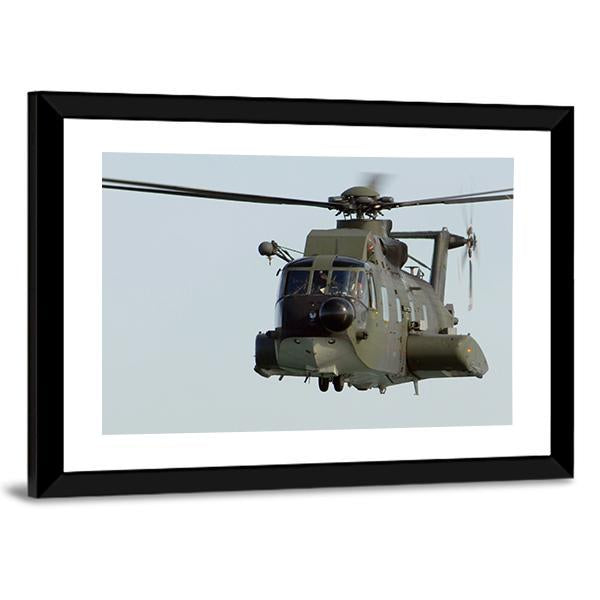 HH 3f Helicopter Canvas Wall Art-5 Horizontal-Gallery Wrap-22" x 12"-Tiaracle
