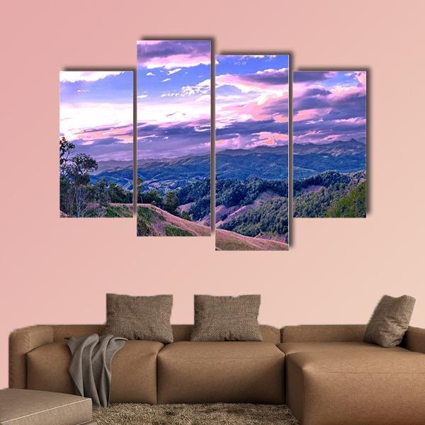 High Mountains In Thailand Canvas Wall Art-4 Pop-Gallery Wrap-50" x 32"-Tiaracle