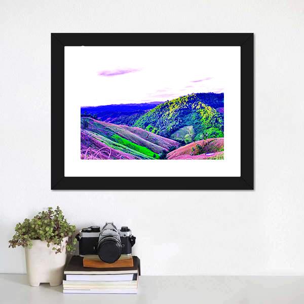 High Mountains Thailand Canvas Wall Art-1 Piece-Framed Print-30" x 20"-Tiaracle