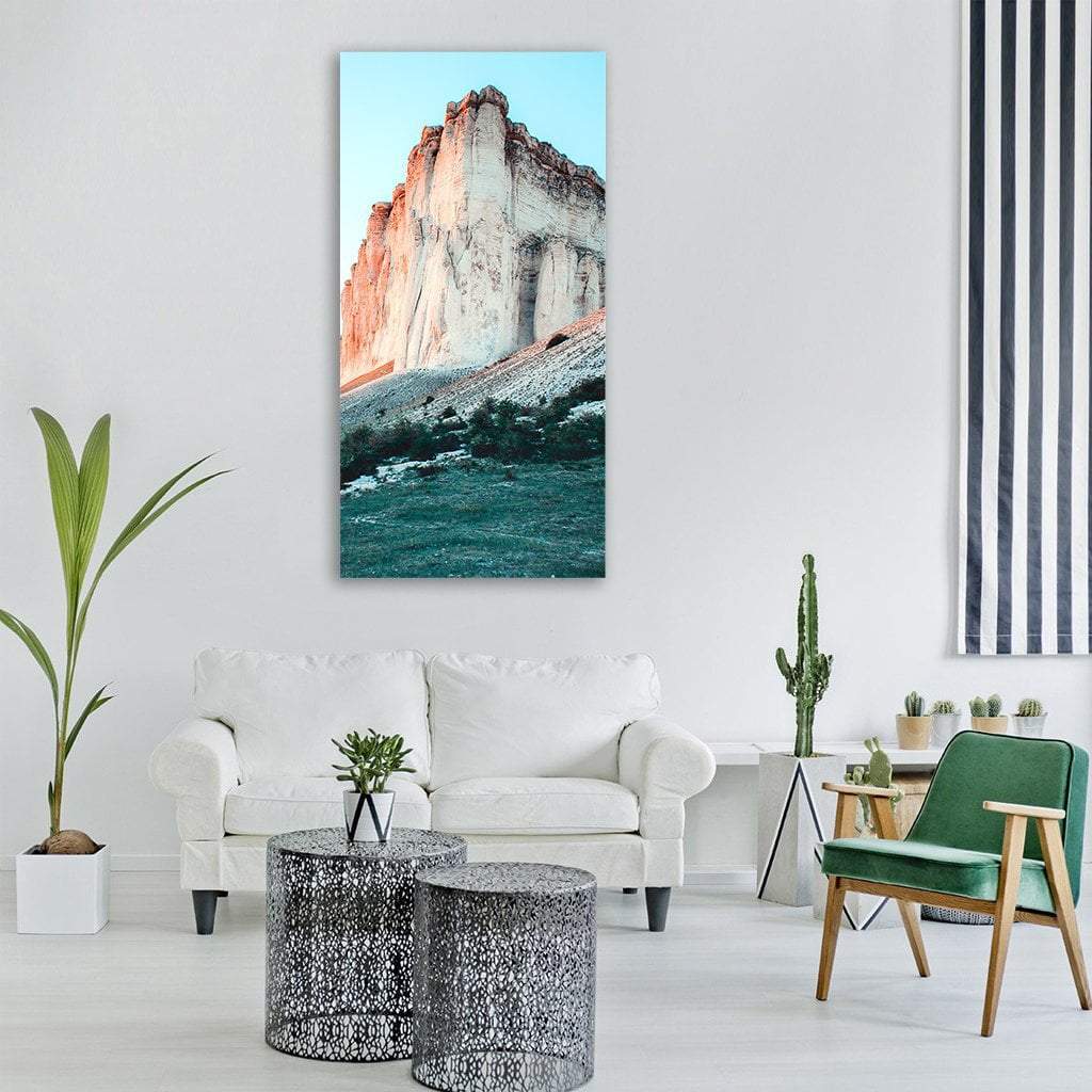 High Peak Mountain Vertical Canvas Wall Art-1 Vertical-Gallery Wrap-12" x 24"-Tiaracle