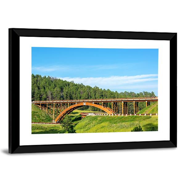 Highway Overpass In Black Hills Canvas Wall Art-3 Horizontal-Gallery Wrap-25" x 16"-Tiaracle