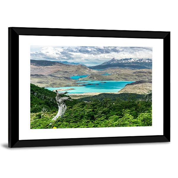 Hiking To Britanico Canvas Wall Art-3 Horizontal-Gallery Wrap-25" x 16"-Tiaracle