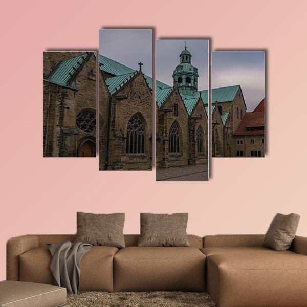 Hildesheim Cathedral Germany Canvas Wall Art-4 Pop-Gallery Wrap-50" x 32"-Tiaracle