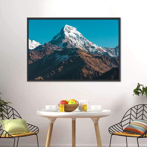 Himalaya Mountains Nepal Canvas Wall Art-3 Horizontal-Gallery Wrap-25" x 16"-Tiaracle