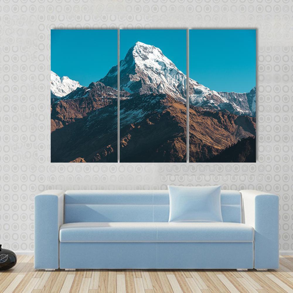 Himalaya Mountains Nepal Canvas Wall Art-3 Horizontal-Gallery Wrap-37" x 24"-Tiaracle