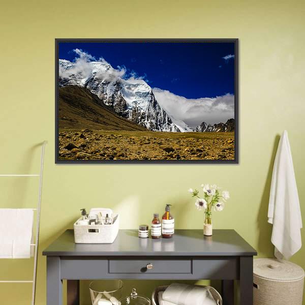 Himalayan Mountains Canvas Wall Art-5 Horizontal-Gallery Wrap-22" x 12"-Tiaracle