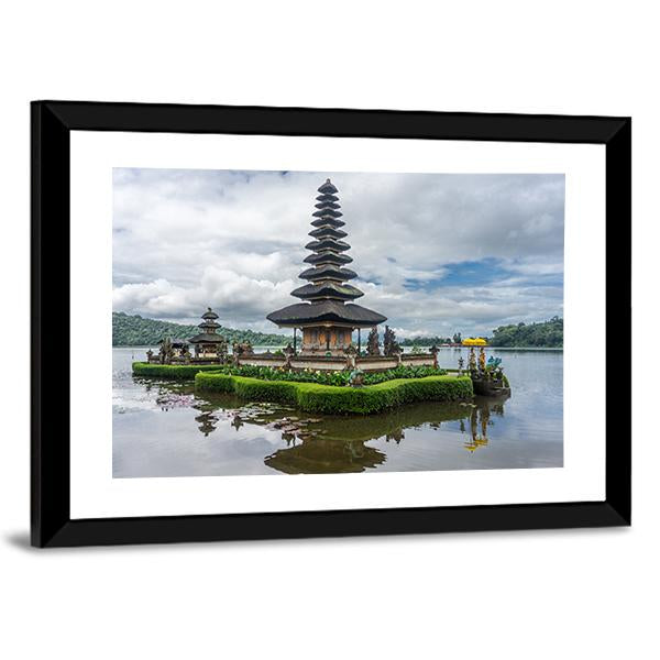 Hindu Temple Indonesia Vertical Canvas Wall Art-3 Vertical-Gallery Wrap-12" x 25"-Tiaracle