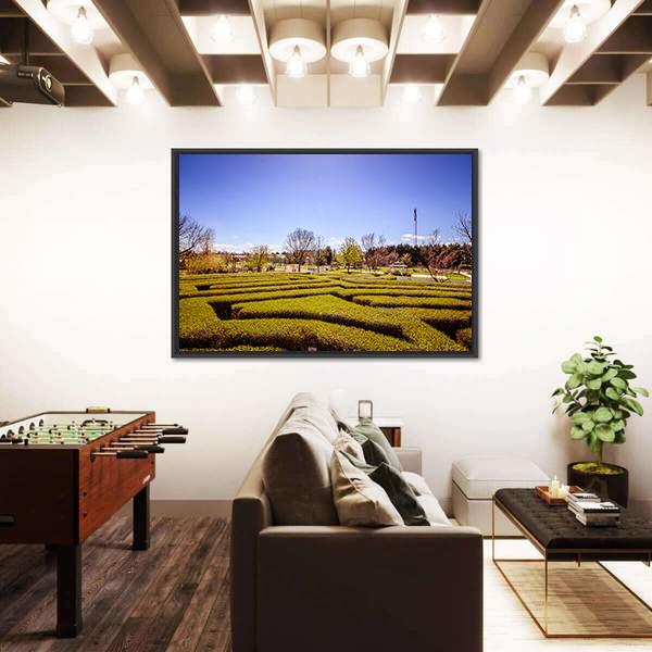 Hirschstetten Garden In Vienna Canvas Wall Art-3 Horizontal-Gallery Wrap-25" x 16"-Tiaracle
