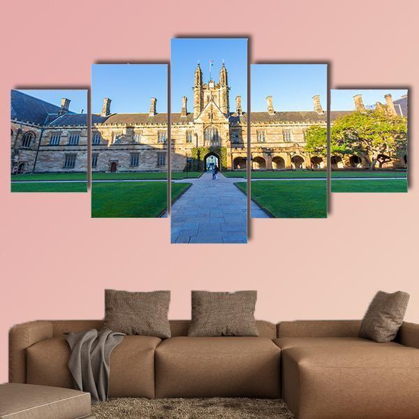 Quadrant Building At Sydney Canvas Wall Art-5 Star-Gallery Wrap-62" x 32"-Tiaracle