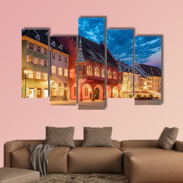 Historical Merchants Hall Canvas Wall Art-5 Pop-Gallery Wrap-47" x 32"-Tiaracle