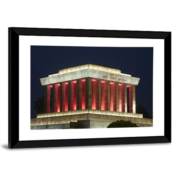 Ho Chi Minh Mausoleum Canvas Wall Art-3 Horizontal-Gallery Wrap-25" x 16"-Tiaracle