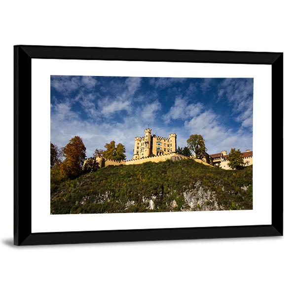 Hohenschwangau Castle Panoramic Canvas Wall Art-1 Piece-36" x 12"-Tiaracle
