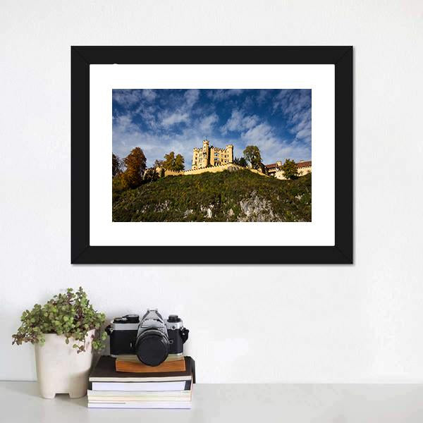 Hohenschwangau Castle Panoramic Canvas Wall Art-1 Piece-36" x 12"-Tiaracle