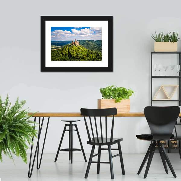 Hohenzollern Castle Germany Vertical Canvas Wall Art-3 Vertical-Gallery Wrap-12" x 25"-Tiaracle