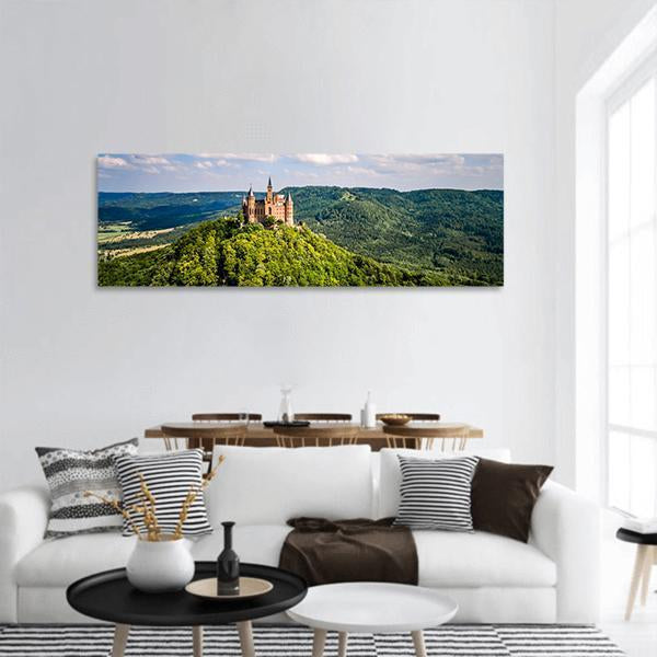Hohenzollern Castle Germany Panoramic Canvas Wall Art-1 Piece-36" x 12"-Tiaracle