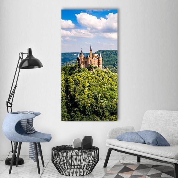Hohenzollern Castle Germany Vertical Canvas Wall Art-1 Vertical-Gallery Wrap-12" x 24"-Tiaracle