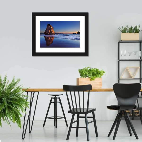 Hoho Rock At Sunrise Canvas Wall Art-3 Horizontal-Gallery Wrap-25" x 16"-Tiaracle