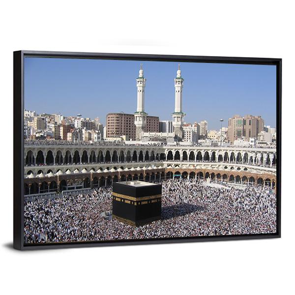 Holly Kaaba Vertical Canvas Wall Art-3 Vertical-Gallery Wrap-12" x 25"-Tiaracle